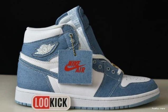 Cheap Husky 1 High DM9036-104 Denim Jordan OG Air WMNS 0708